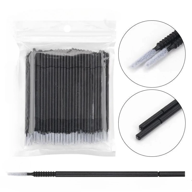 100 Pcs Disposable Spiral  Mascara Wands Micro Brush Handle Microbrush Applicator Lashes Brushes Eyelash Extension Makeup Tools