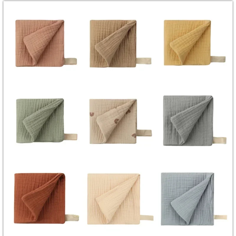Bath Towel Cotton Towel Baby Towel Muslin Towel Square Towel 1/5PC Baby Towel Soft Cotton Gauze Baby Washcloth Stuff Muslin Squares Towels Infant Hand Bath Shower Face Towels NewBorn Items