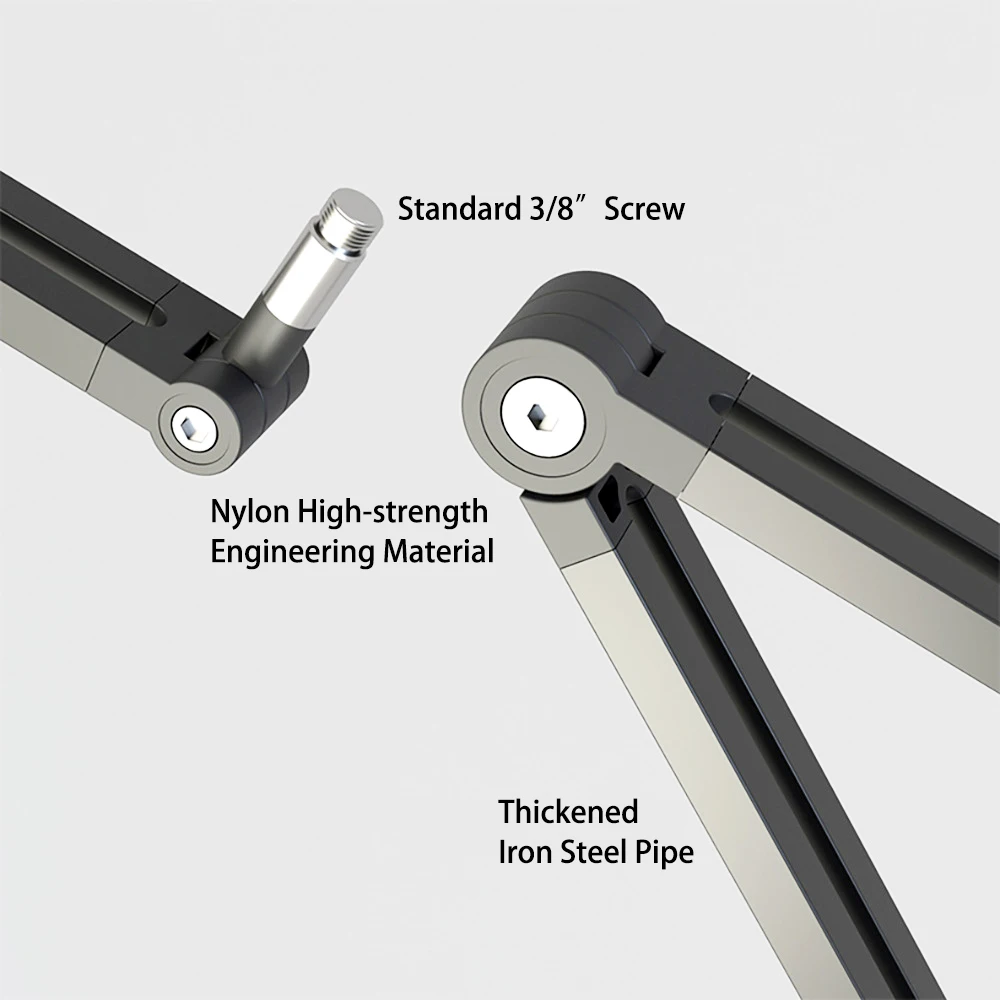 Microphone Stand Metal Suspension Scissor Microphone Stand Adjustable Boom Arm Stands Pedestal Pop Filter For Blue Yeti Fifine K669 BM800 USB Mic