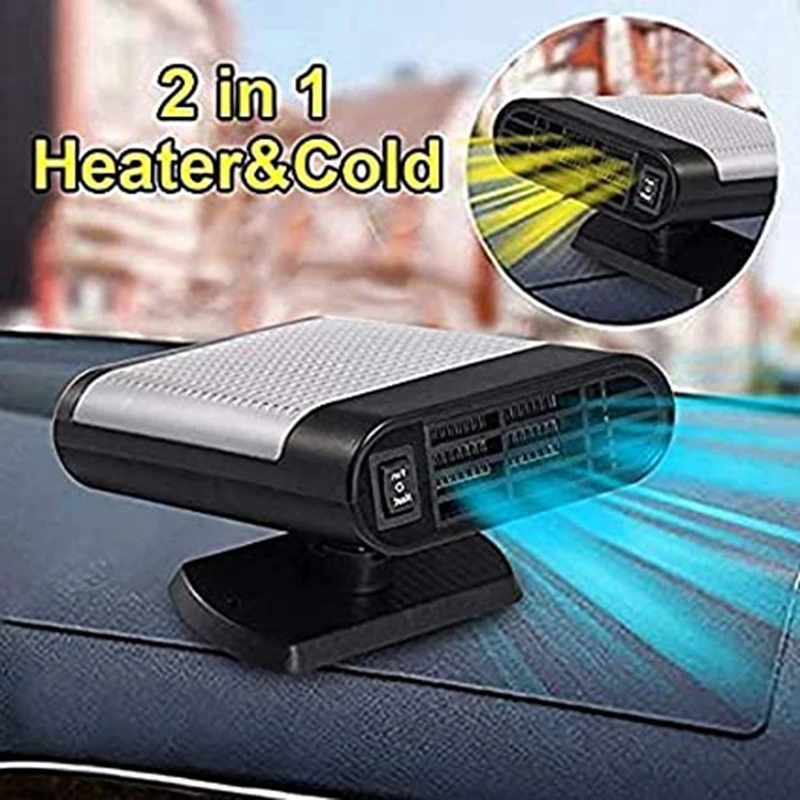 12VUniversalCarHeaterFanWinterWarmHeaterWindowMistRemoverCar