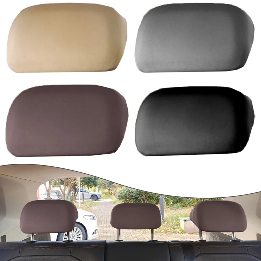 

Universal Neck Pillow Stretch Cloth For Truck SUV Auto Interior Accessories For Car Rear Seat Headrest Cover