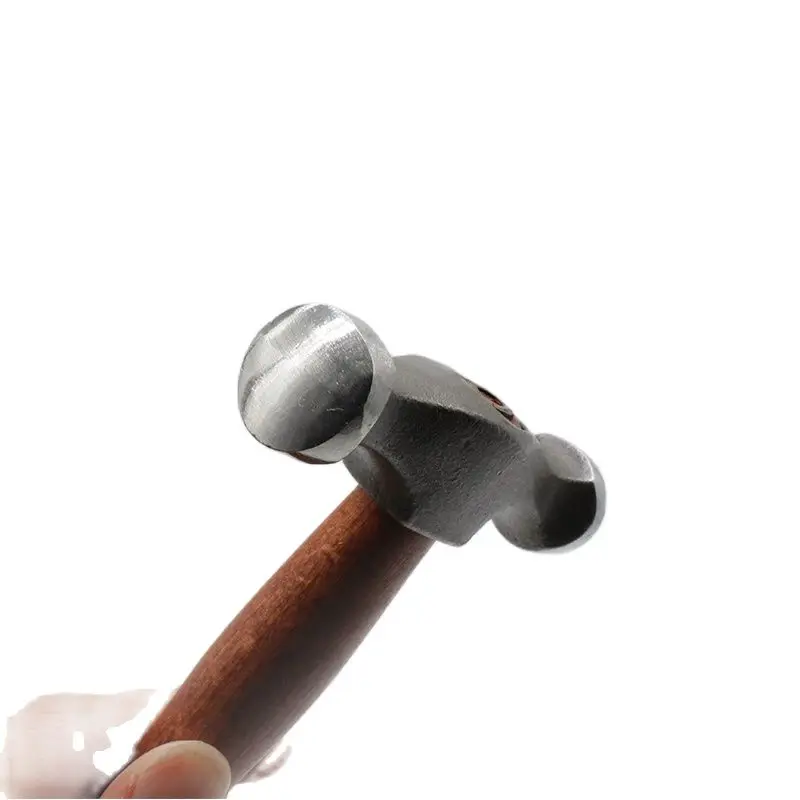 1PCS Double Head Smooth Planishing Chasing Hammer with Wooden Handle  Jewelry Tool Forging Hammer for Jewelers Silversmith