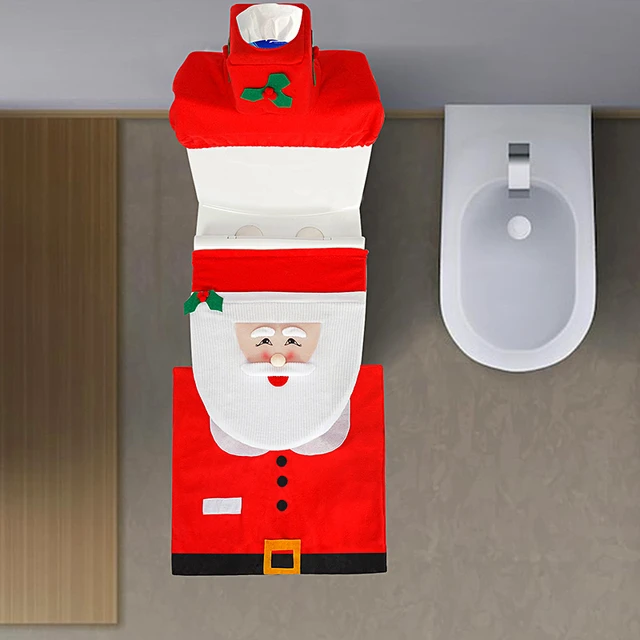 Toiletten sitz bezug Weihnachts bedarf Toiletten dekoration