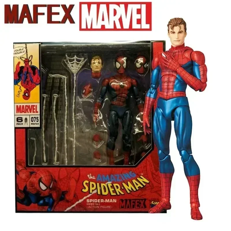 

Marvel Pvc Mafex 075 Avengers Spider-man Action Figure Maf 075 Amazing Spider-man Collectible Model Toy Kids Adult Gift