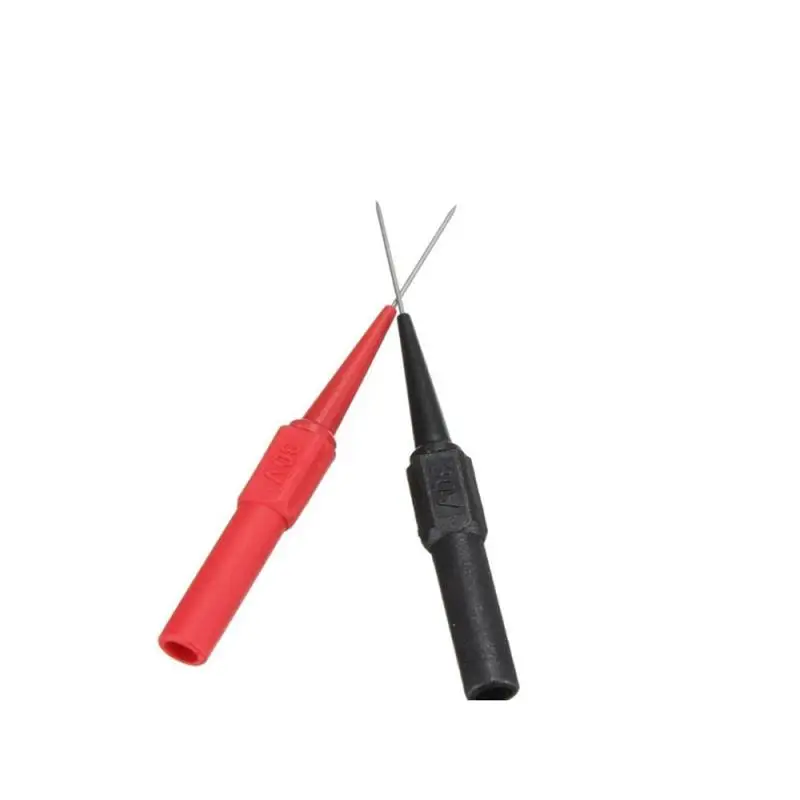 Test Probes Universal Insulated Piercing Needle Multimeter Test Probes Car Tip Probes Multimeter Test Transfer Very Fine Banana Plug