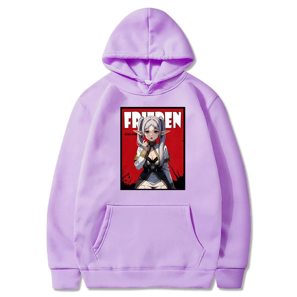 

Beyond Journey's End Frieren Oversized Women/Men Hoodie Sweatshirt Harajuku Streetwear Japanese Pullovers Hooded Jacket Casual