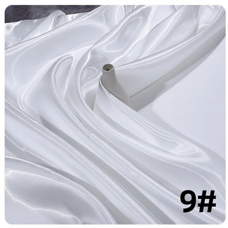 Liquid Water Light Reflective Satin Fabric by the Meter - Smooth, Breathable Finish