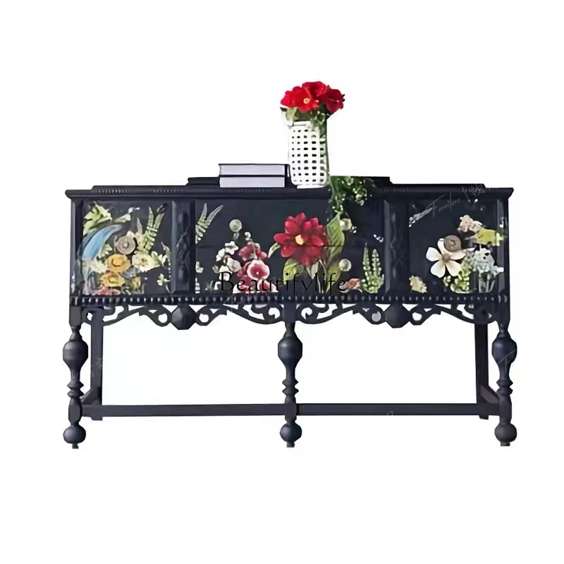 

Simple Modern Black and White Striped Cabinet Art Curio Cabinet