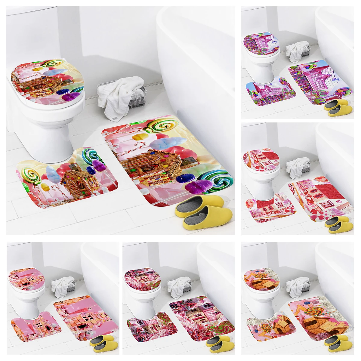 

home bathroom floor mats Colorful animals Bath Foot mat modern bathroom accessories rug Toilet mat Bathtub anti-slip carpet