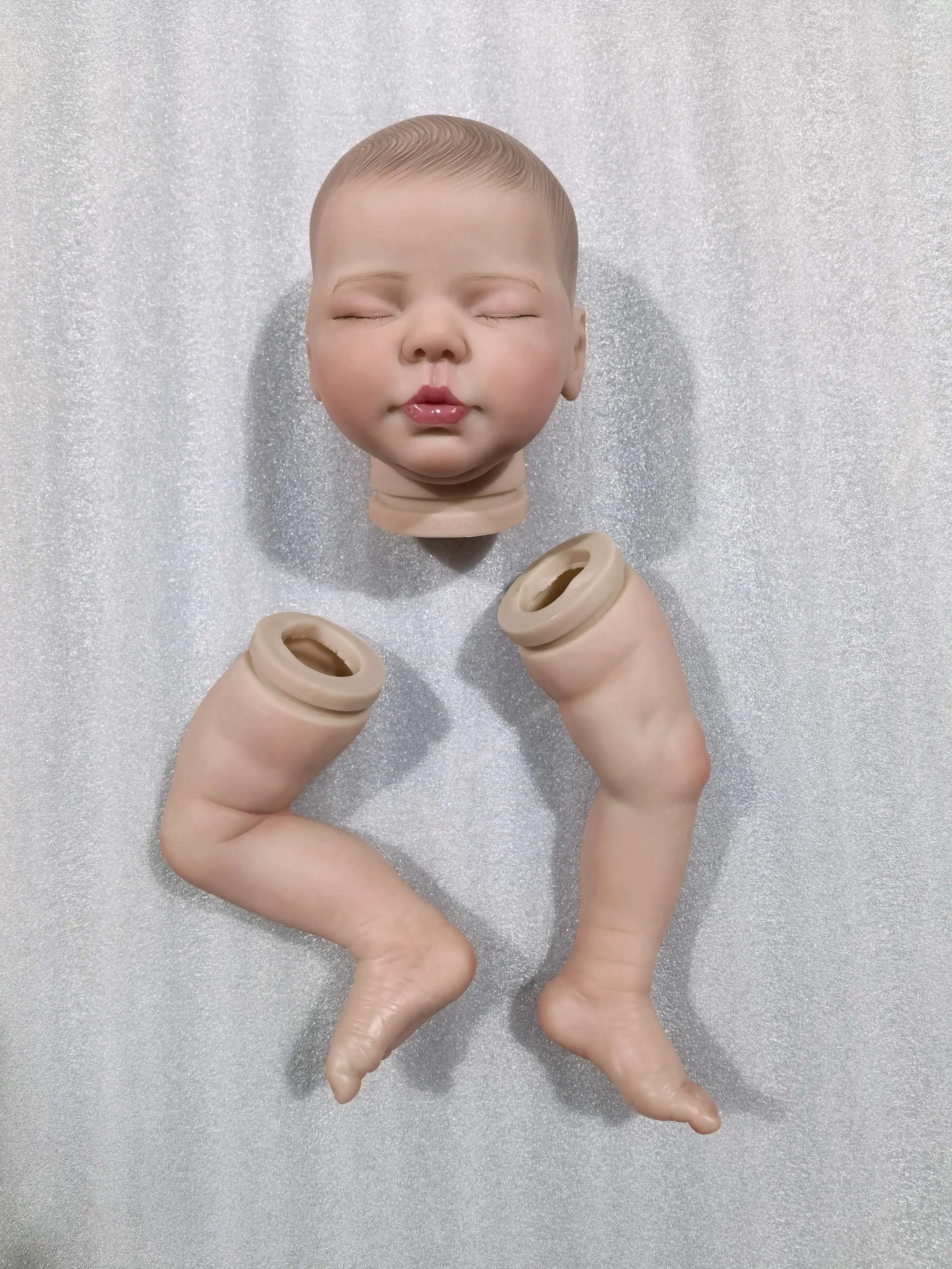 NPK 20inch Finished Doll Size Already Painted Kits Valentina Very Lifelike Baby Doll with Many Details Veins