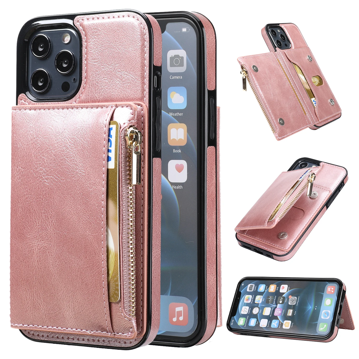 Pocket Book Wallet Case For iPhone 14 Pro Max