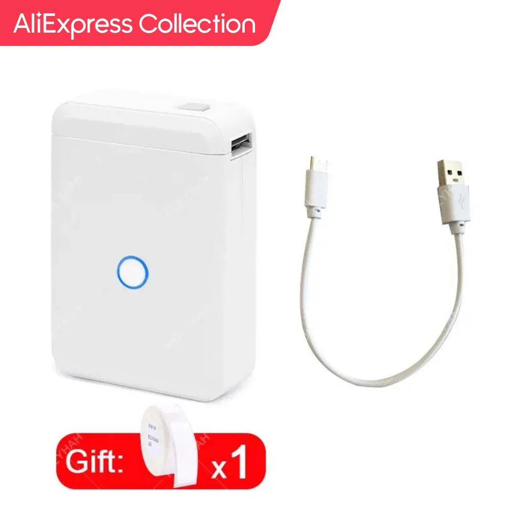 AliExpress 컬렉션 Niimbot D110 종이 스티커, 무선 라벨 프린터, 포켓 휴대용 프린터, 열 가격 라벨 스티커