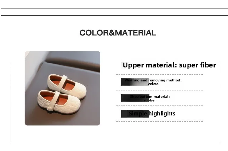 Mädchen-Mary-Janes-Schuhe aus weichem Leder, schlichtes Design, Herbst-Kinder-Prinzessin-Schuhe, leichte runde Zehenpartie, tägliche Größe 21–30, Kleinkinder- und Kinder-Flats – Detail 7