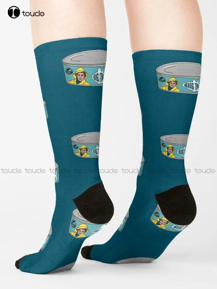 

Canned Big Tuna By Jim Socks Long Socks For Men Unisex Adult Teen Youth Socks 360° Digital Print Harajuku Gd Hip Hop Gift Retro