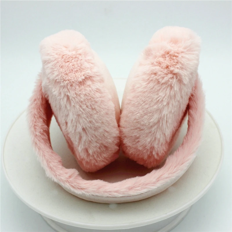Warm Earmuffs Soft Plush Ear Warmer Winter For Women Men Fashion Solid Color Earflap Outdoor Cold Protection
