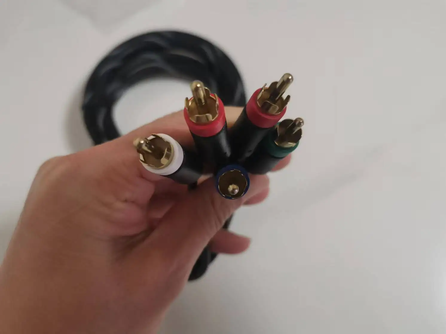 6가지 팁 AV 컴포넌트 케이블 1.8m 프리미엄 고해상도 HDTV 게임 케이블 액세서리 플레이스테이션 2 PS2 PS3용