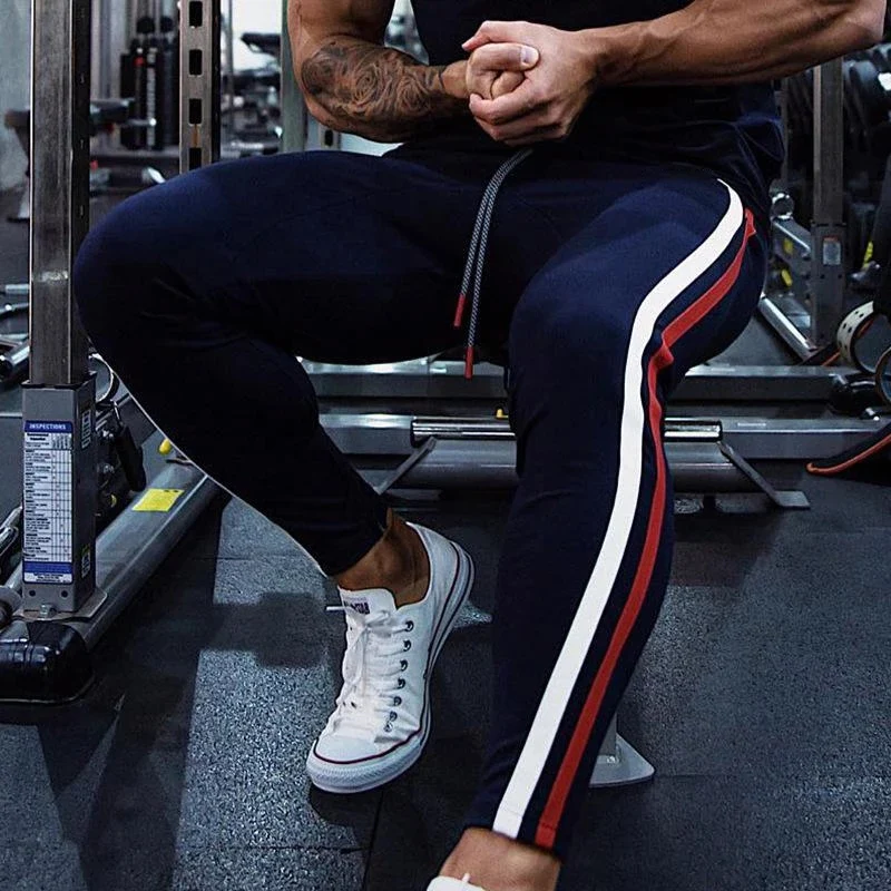 

Running Jogging Pants Men Sportswear Bodybuilding Trousers Gym Fitness Male Bottoms Clothing Workout Training Sport Sweatpants