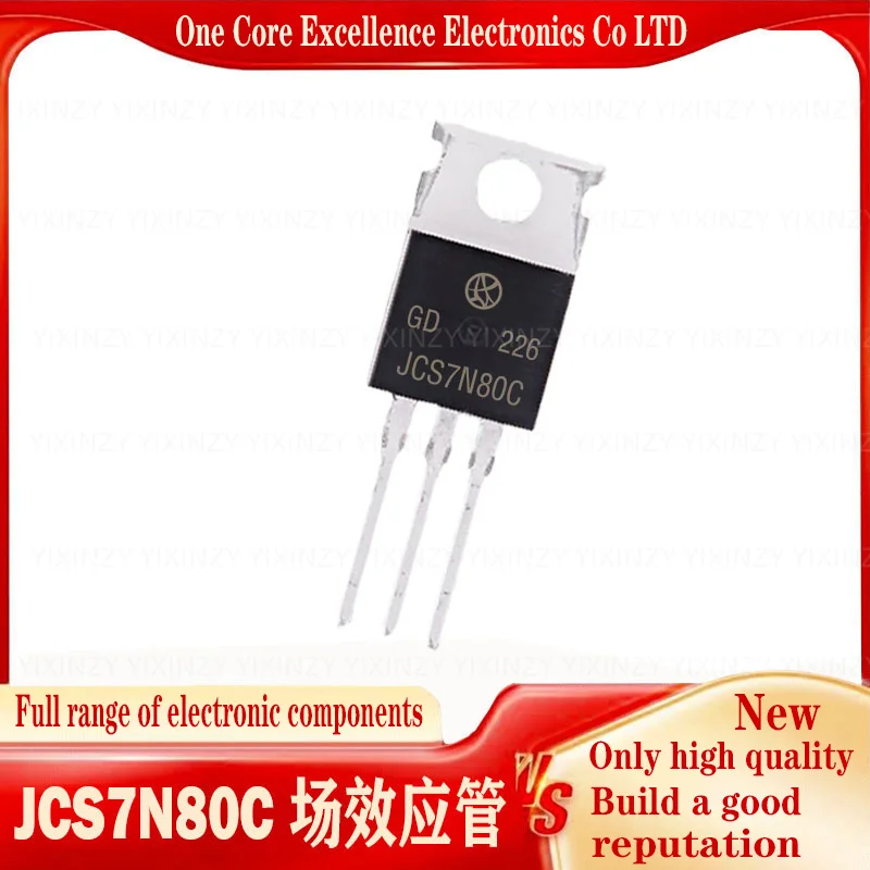 10PCS NEW JCS7N80C JCS120N10 JCS12N65CT JCS4N80CH JCS80N70CF TO220 MOSFET FET Diode Triode Integrated IC