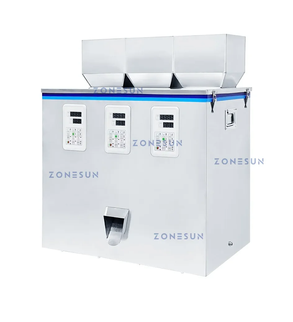 ZONESUN Digital Control Particle Granule Beans Filling Machine ZS-GWF3