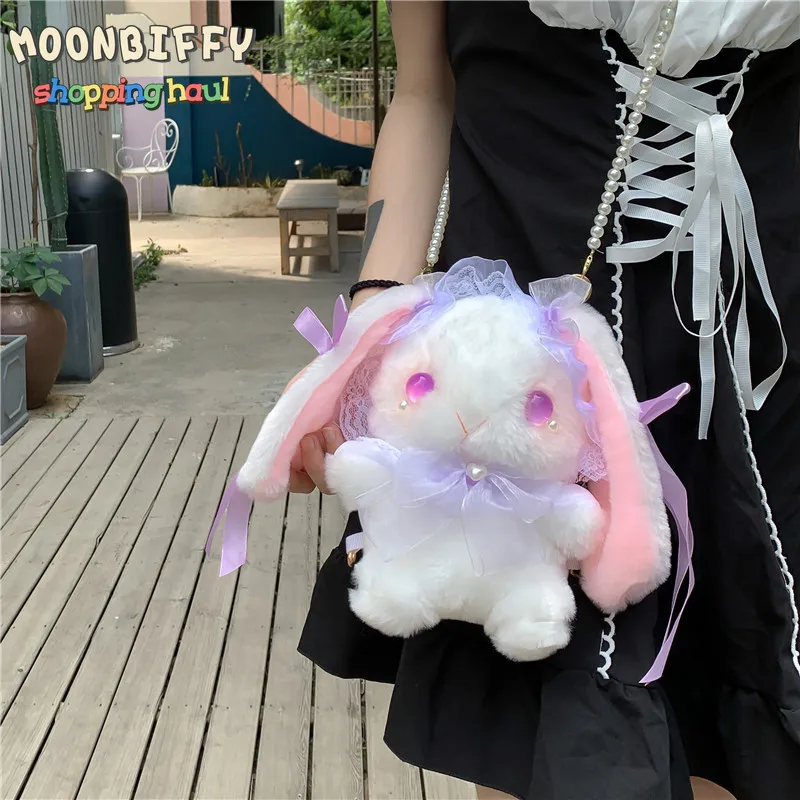 Stuffed Animal Backpack Bunny Plush Backpacks Crossbodywallet Pouch