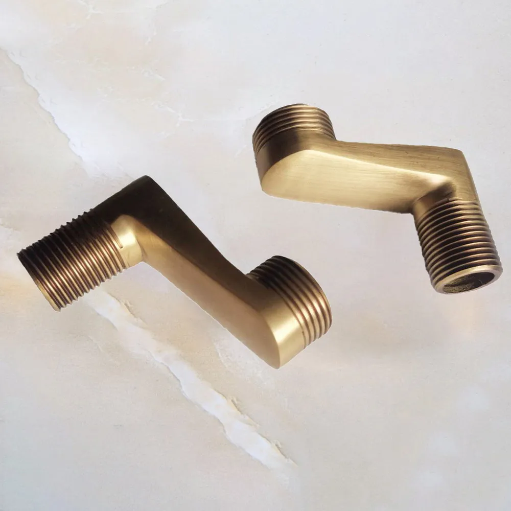 Bathroom Accessory Antique Brass Claw Foot Wall Mounted Bath Tub Rain Shower Faucet Adjustable Adapter Swing Arms ahh300
