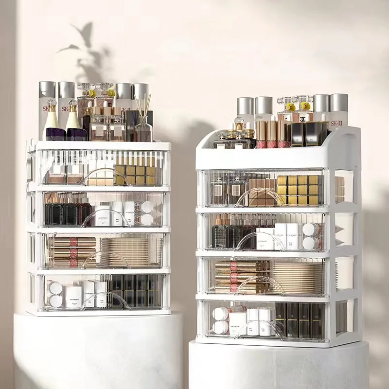 Drawer Makeup Organizer Plastic Makeup Storage Box Lipstick Holder Large Capacity Storage Box Multifunctional Organizing Boxs storage box makeup organizer makeup storage box cosmetic storage box