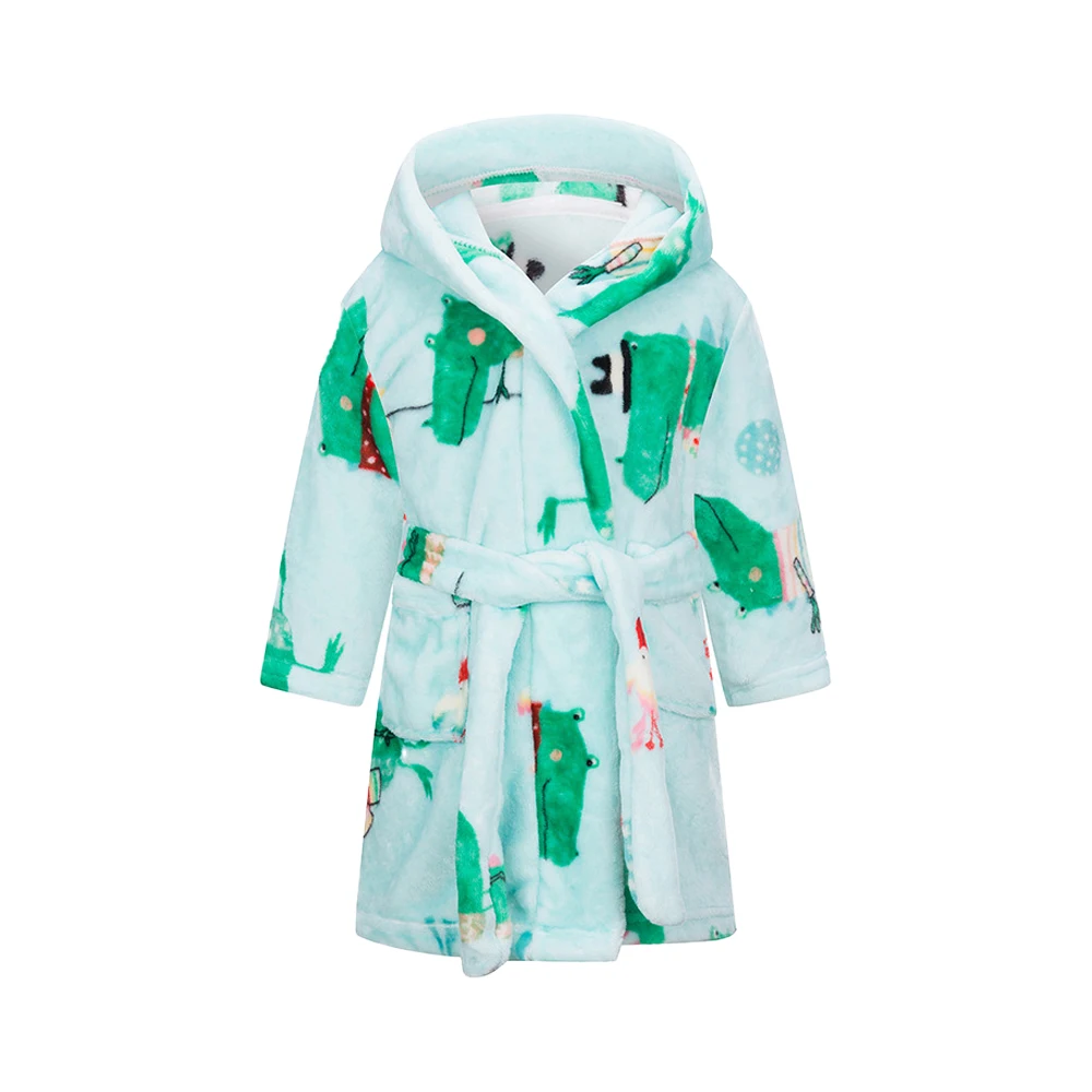 Kids Bathrobe Child 2-12Years For Boy Girl Four Seasons Sleepwear