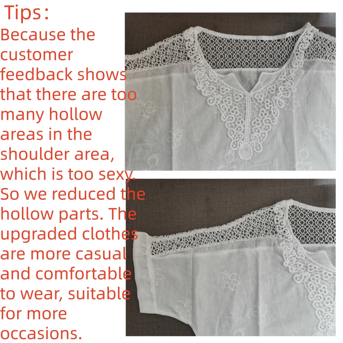 Women's Elegant Lace V-Neck Blouse – Relaxed Fit - Image 4