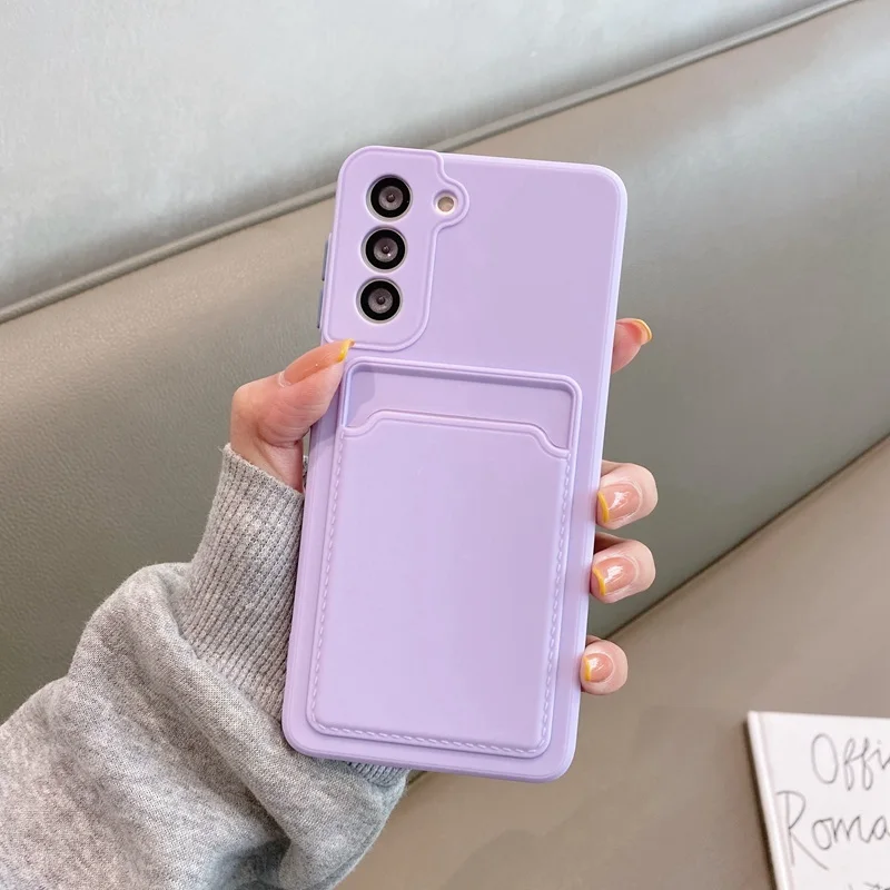 best case for samsung Card Slot Case For Samsung Galaxy S22 S21 Ultra S20 FE Plus A52 A53 A72 A33 A32 M52 5G A12 A51 A71 A52S Camera Protection Cover cute phone cases for samsung 