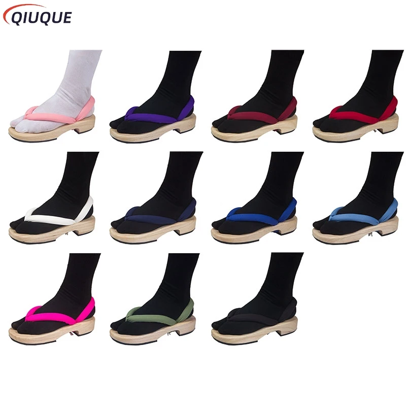 Anime Cosplay Shoes Tanjirou Nezuko Zenitsu Giyuu Shinobu Kyoujurou Muichirou Mitsuri Sandals Geta Clogs Flip Flops 1 Pair