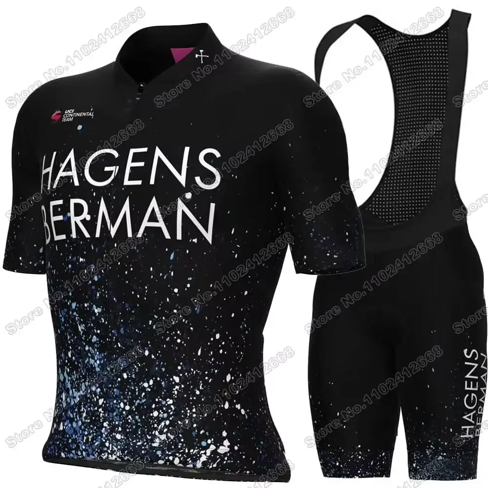 Hagens Berman Jayco Cycling Jersey Set Men Cycling Clothing Summer Short Sleeve Kit Road Bike Shirt Suit Bicycle Bib Shorts