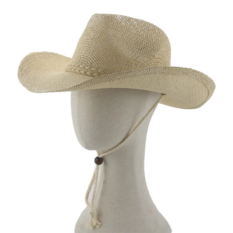 Sun Hat Beach Summer Straw Hats For Women Panama Western Cowboy Wind