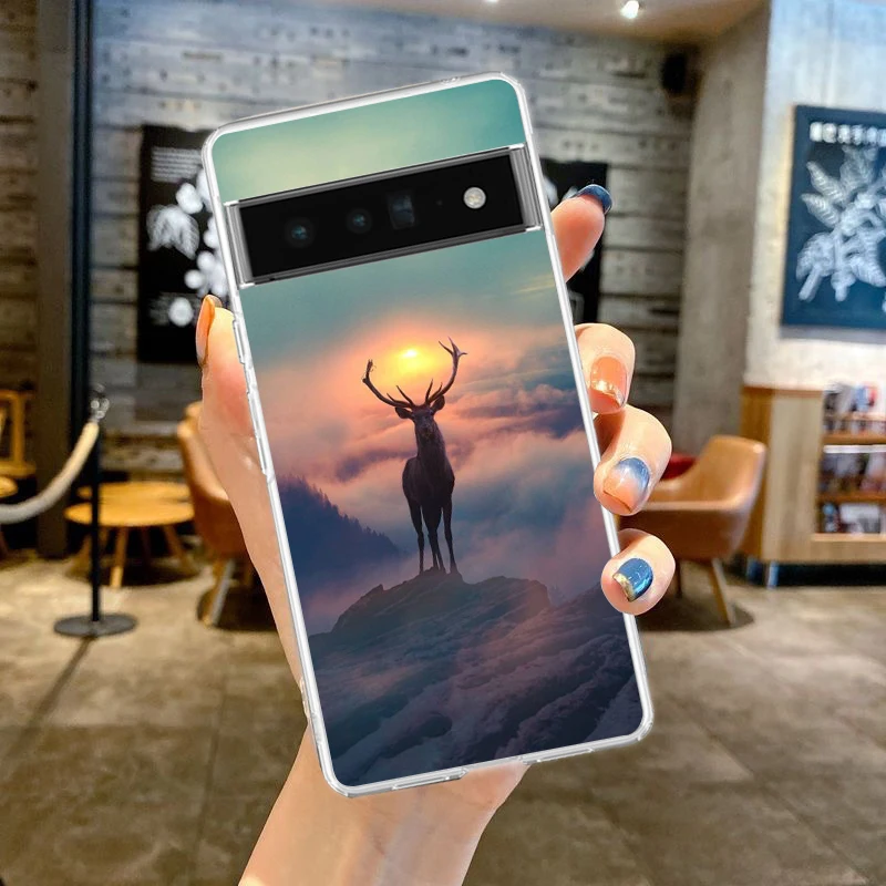 Camo Soft Silicone Shockproof Clear Phone Case Cover