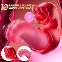 3-in-1 Zunge Schaukel Vibratoren G-punkt Klitoris Stimulator Weibliche Masturbator Dildo Vibrator Erwachsene Sex Spielzeug für Frauen Paare 2