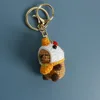 Kids Toys Capybara Doll Keychains Creative Crochet Cartoon Pendant Knitted Bag Accessories Bag Pendant 2