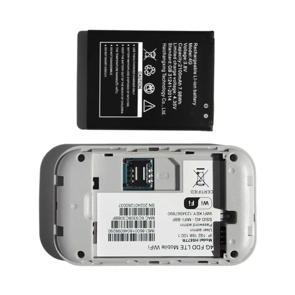 Hotspot WiFi Portable 4G/5G - Routeur Mobile 300Mbps, Batterie 2100mAh, Jusqu'à 10 Appareils Connectés, Plug & Play