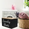 Laundry Room Storage Box Dryer Sheet Holder Large Capacity Wood Tissue Dispenser Fabric Softener Basket Multifunctional Easy 6