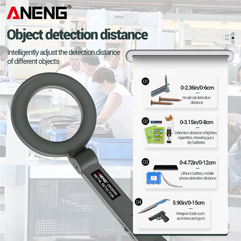 Metal Detector ANENG DM3004A Hand-held Tool Finder