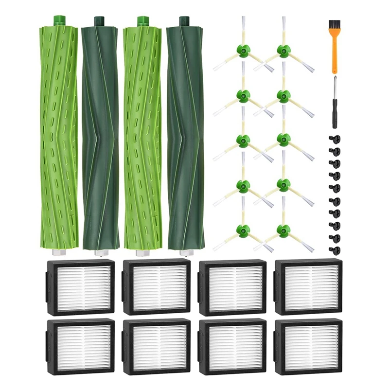 

Совместимые детали для пылесоса Irobot Roomba серии E/I/J, I7 I7 + I3 + I4 I4 + J7 J7 + E5 E6, сменные щетки