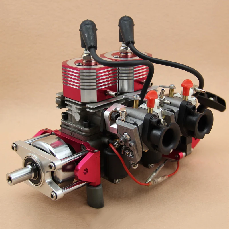 58CC ガソリンエンジンモデル 2E36CM 金属ツインシリンダーロータリー