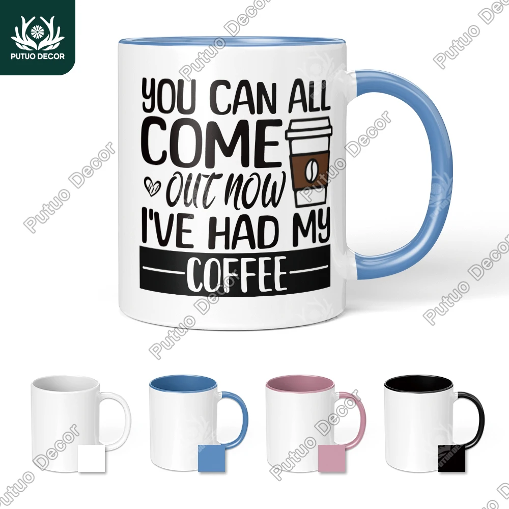 

Putuo Decor 1pc Fun ironic quotes coffee mugs, home office living room, fun gifts for friends, Family, four colors to choose