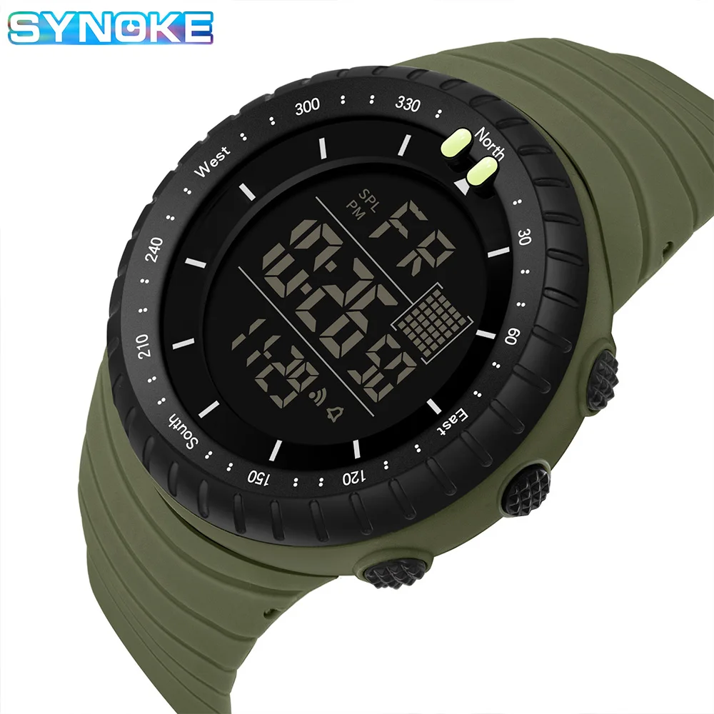 Watch Outdoor Sports Multifunctional Waterproof Large Screen Display Luminous LED Digital For Men Fashion Camouflage Watch 4