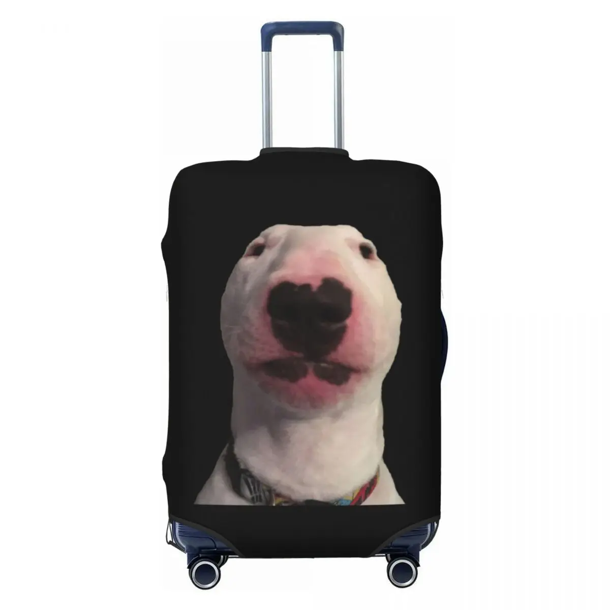 

Custom Bull Terrier Dog Funny Meme Luggage Cover Fashion Suitcase Protector Covers Suit For 18-32 inch