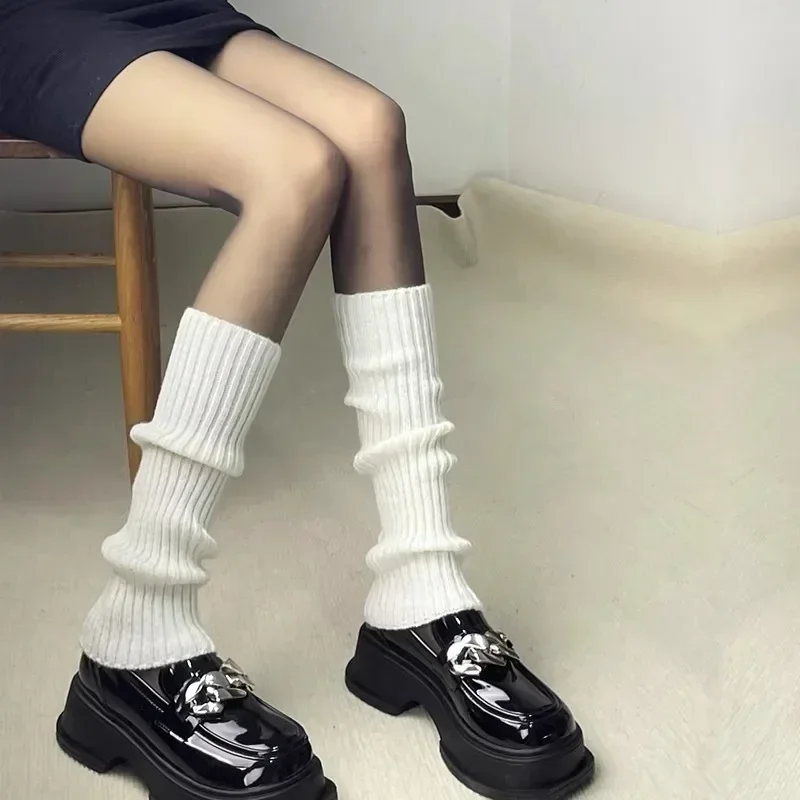 Black Knitted Leg Warmers