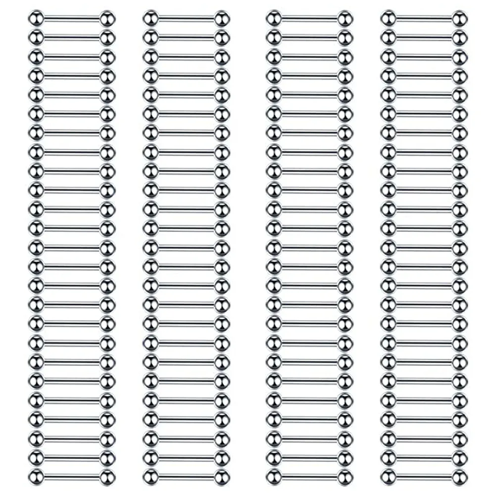 20 Pcs/Lot Stainless steel Tongue Ear Rings Bars Barbell For Woman Man Unisex Body Piercing Jewelry piercing jewelry,body piercing earrings,ear piercing jewelry,metal jewelry,body piercing jewelry,body jewelry