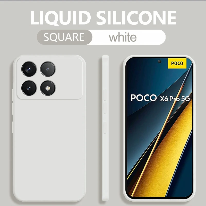 Liquid Silicone Soft Protective Phone Case for Xiaomi Poco X6 Pro/X6 5G