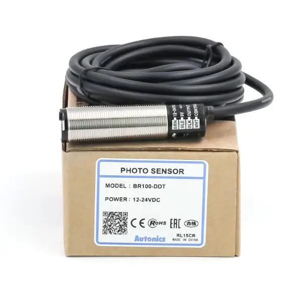 Br100-Ddt Br100-Ddt-P Autonics M18 12-24Vdc Diffuse Reflectance Photoelectric Switch Sensors New High Quality