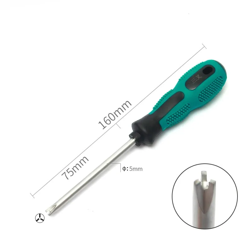 1pcsNewSpecialshapedThreePointsScrewdriverHandToolsThreeprong