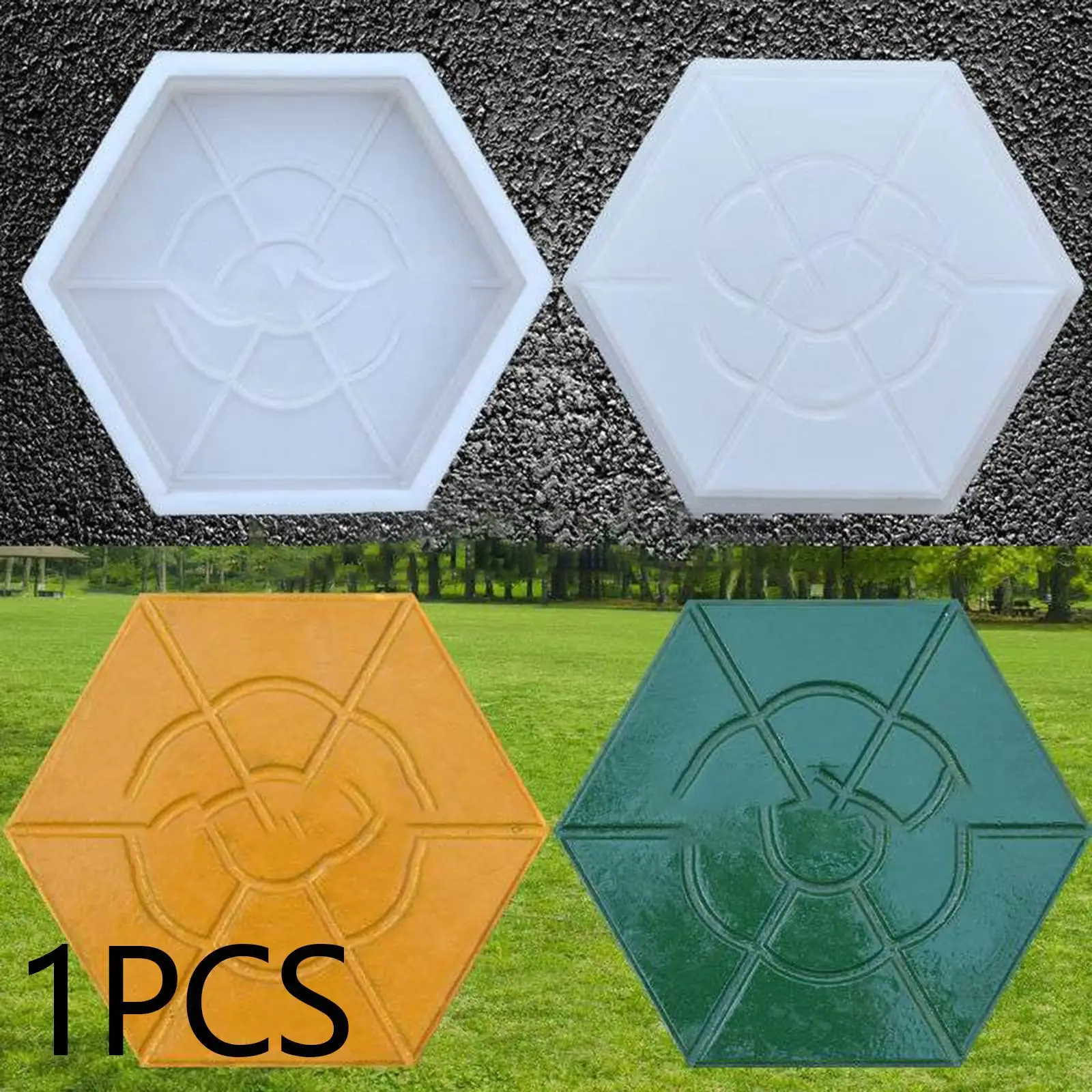 Cement Molds DIY Decor Sturdy Concrete Molds for Pavement Floor Tile Path