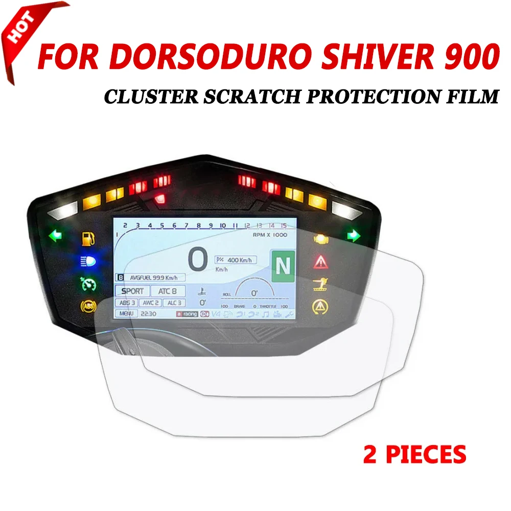 2-Pack Aprilia Speedo Protection Film – Ultra Clear & Anti-Glare Display Protector For RSV4, Tuono, Shiver (2017+)